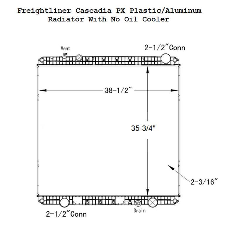 Freightliner Cascadia Radijatori