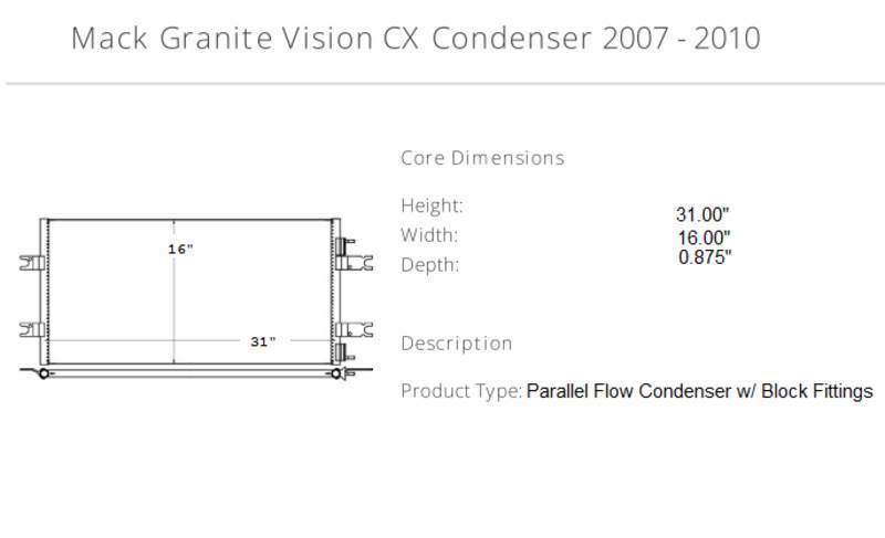 Mack Granite Vision CX Ostale kargo komponente