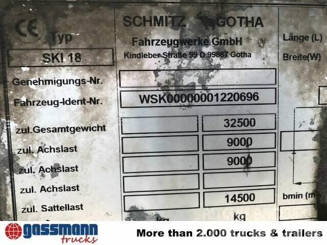 Schmitz SKI 18 SL06-7.2 Alumulde mit Stahlboden ca. 25m³ Kiper poluprikolice