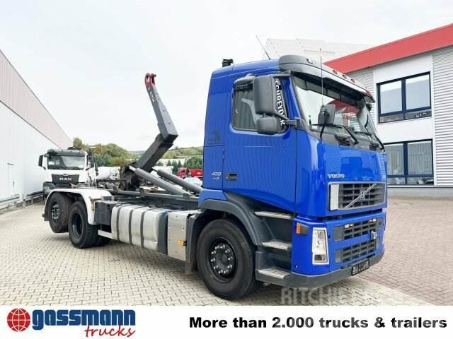 Volvo FH 400 6x2, Liftachse Rol kiper kamioni sa kukom za podizanje tereta