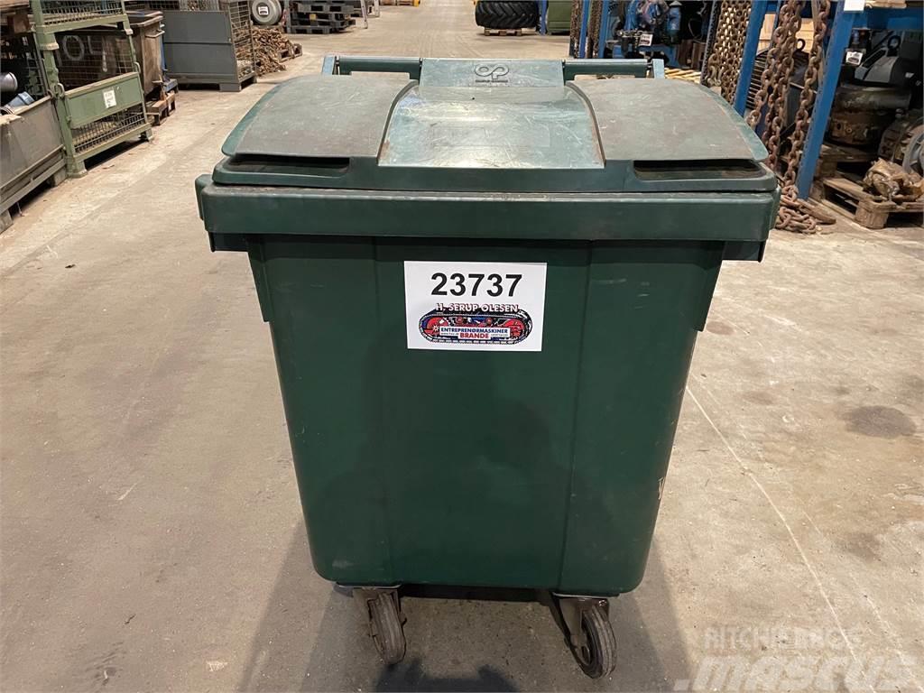  Affaldscontainere med låg og hjul - 400 ltr - 4 st Ostale komponente za građevinarstvo
