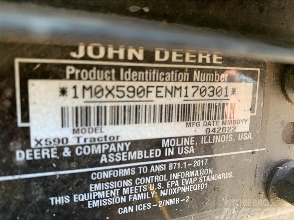 John Deere X590 Manji traktori