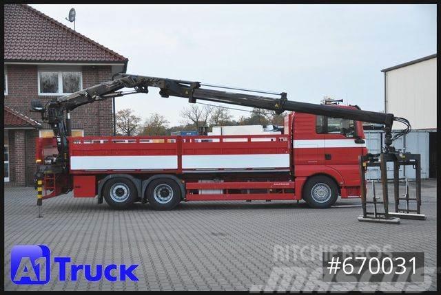 MAN TGX 26.400 XL Hiab 166K, Lift-Lenkachse Kamioni sa otvorenim sandukom