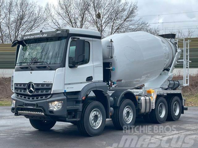 Mercedes-Benz Arocs 5 3743 8X4 / Euro6e EuromixMTP EM 10 L Kamioni mešalice za beton