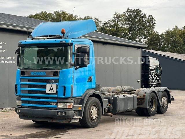 Scania 124G 420 6x2 Euro 3 Blatt-/Luft Fahrgestell Kamioni-šasije