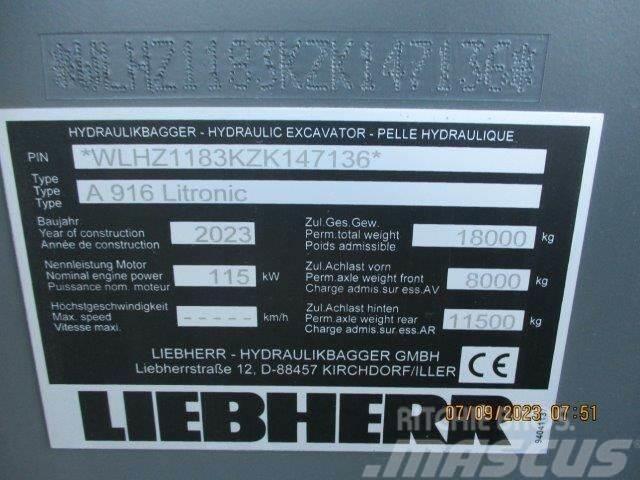 Liebherr A 916 Litronic G6.0-D Bageri točkaši