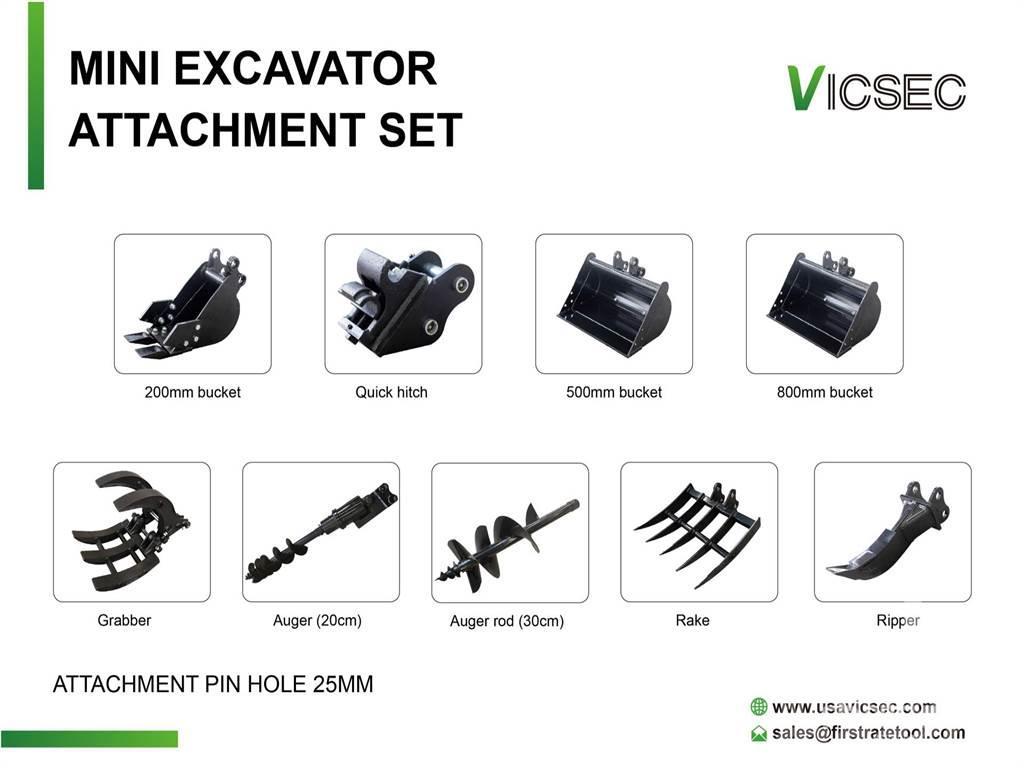  VICSEC Quantity of (9) Excavator Attac ... Ostale komponente za građevinarstvo