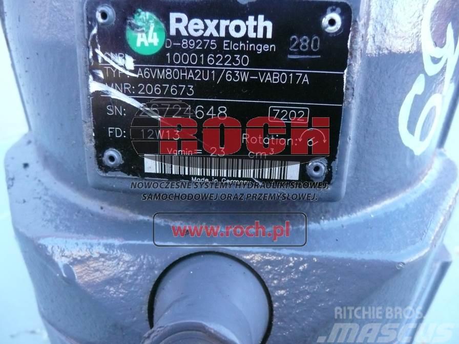 Rexroth A6VM80HA2U1/63W-VAB017A 2067673 1000162230 Motori za građevinarstvo