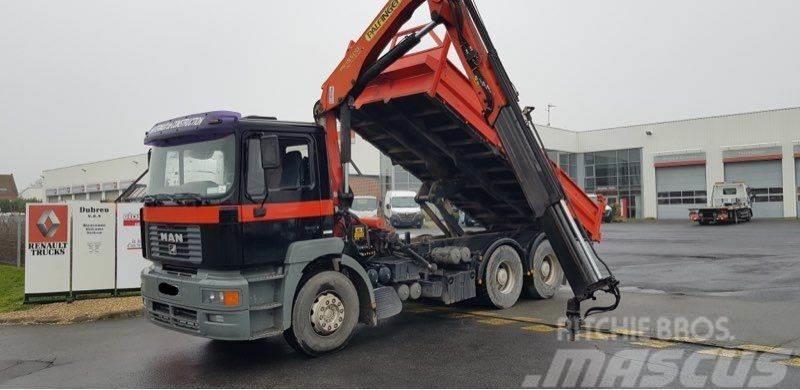 MAN Tipper + crane Palfinger PK15500 Kiperi kamioni