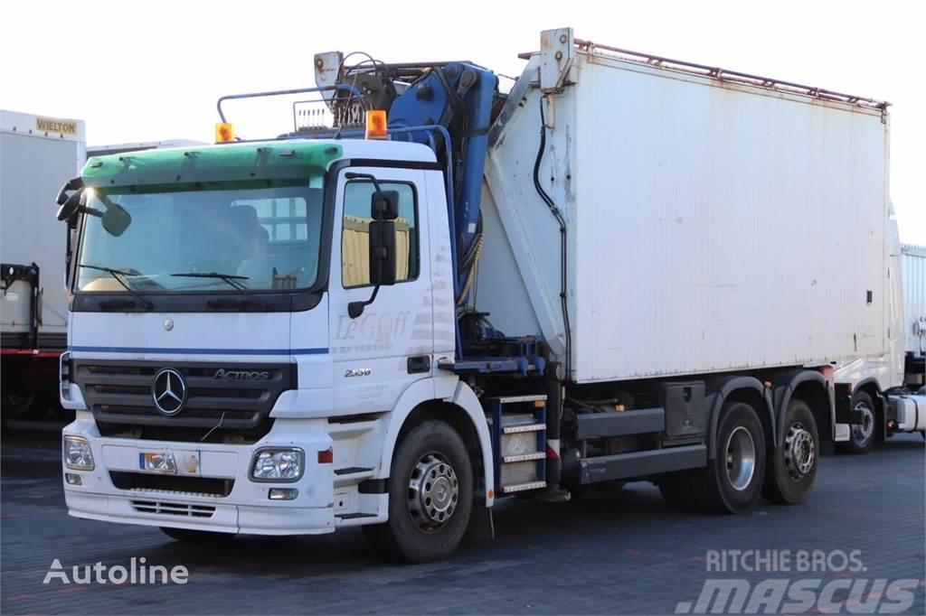 Mercedes-Benz ACTROS 2536 Tipper + crane HDS LHO 150Z 6x2 Kiperi kamioni