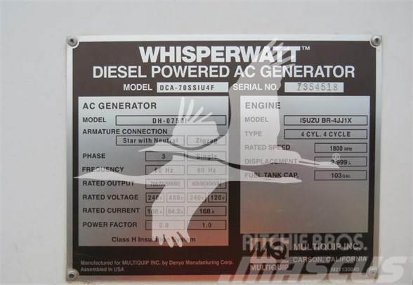 MultiQuip WHISPERWATT DCA70SSIU4F Generatori na plin