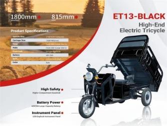ET13-BLACK Electric Mini Trike (Unused)
