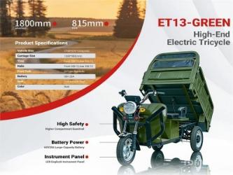 ET13-GREEN Electric Mini Trike (Unused)