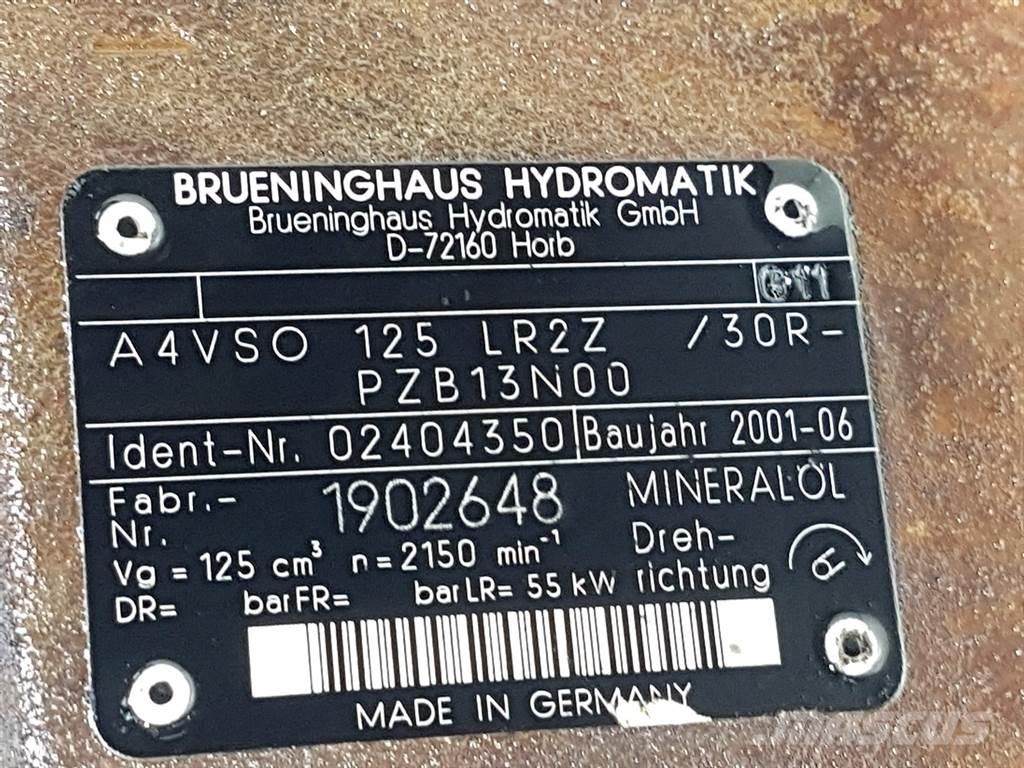 Brueninghaus Hydromatik A4VSO125LR2Z/30R-R902404350-Drive pump/Fahrpumpe Hidraulika