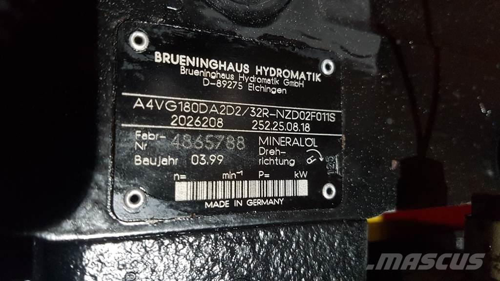 Brueninghaus Hydromatik A4VG180DA2D2/32R - Drive pump/Fahrpumpe/Rijpomp Hidraulika