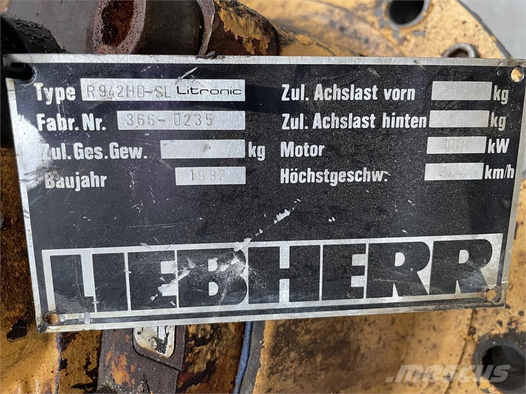 Liebherr R942HD-SL Litronic Krøjegear Transmisija