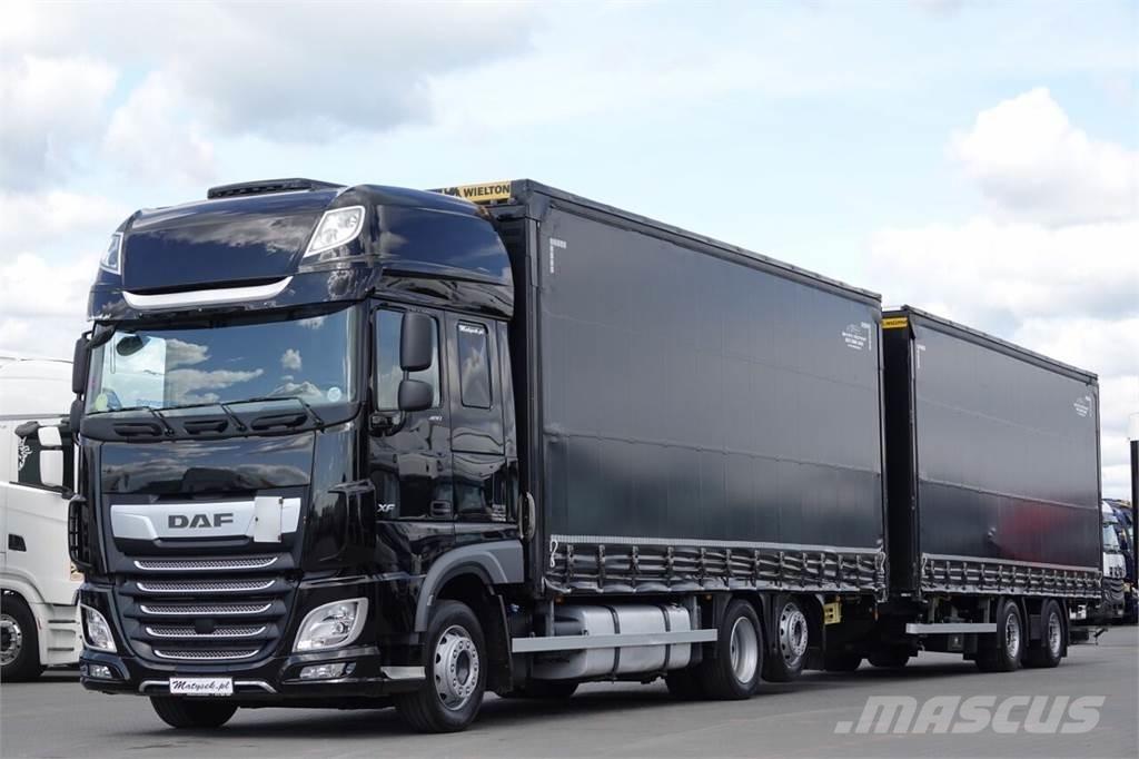 DAF XF 480 / ZESTAW TANDEM / 120 M3 / PRZEJAZDOWY / I- Kamioni sa ciradom