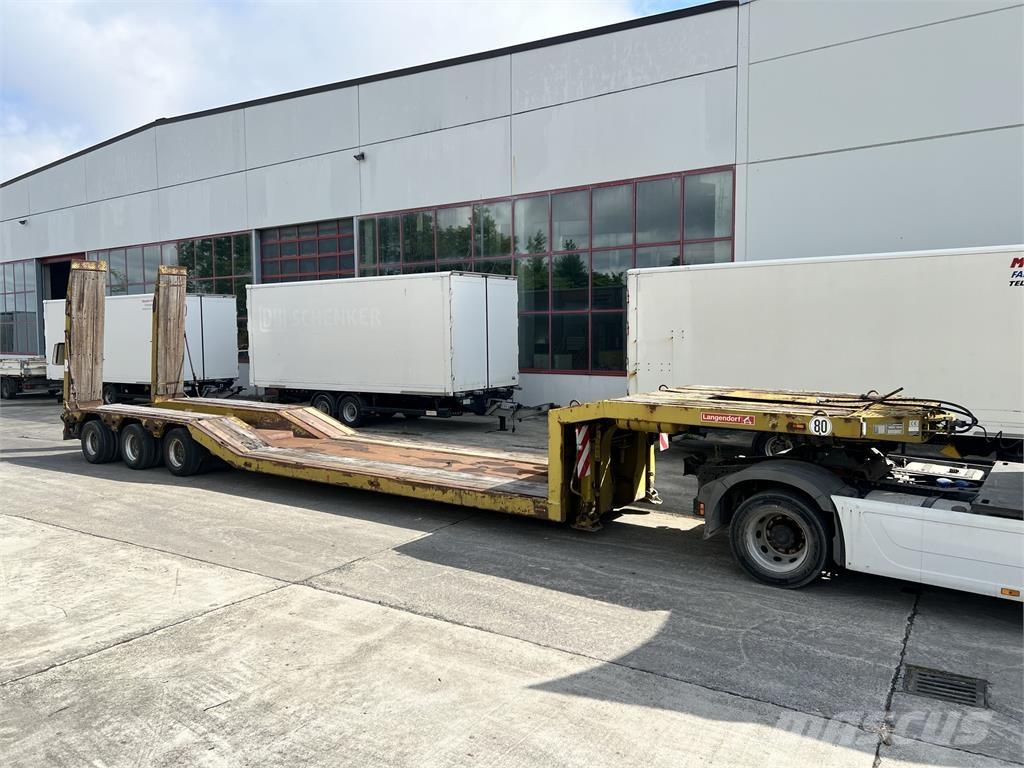 Langendorf SATBUE 30/38 3 Achs Tiefbett- Satteltieflader Poluprikolice labudice