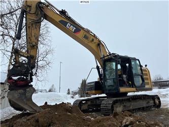 CAT 320EL-RR excavator w/ rototilt and central lubrica
