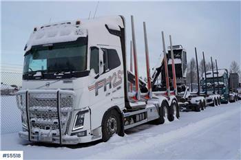 Volvo FH16 6X4 R650 Timber truck with 5 axeled MST Trail