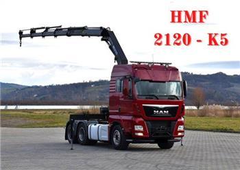MAN TGX 28.480 Sattelzugmaschine + HMF 2120 K5/FUNK
