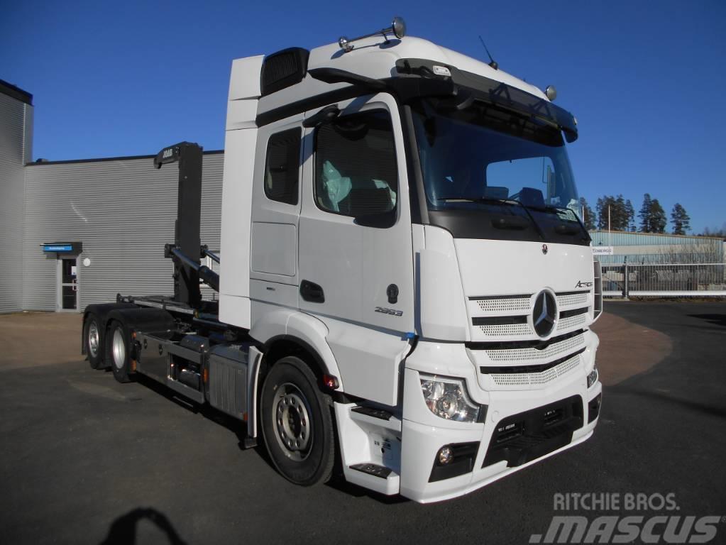 Mercedes-Benz Actros 2853 Växlare Rol kiper kamioni sa kukom za podizanje tereta
