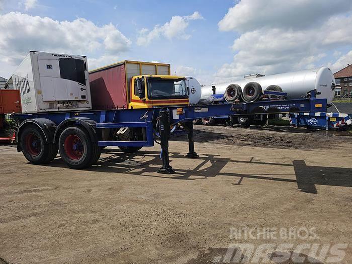  MKF Metallbau 20 FT Container chassis | steel susp Kontejnerske poluprikolice