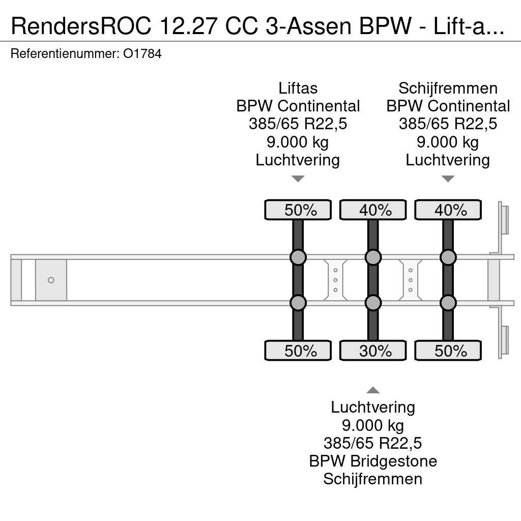 Renders ROC 12.27 CC 3-Assen BPW - Lift-as - Discbrakes - Kontejnerske poluprikolice
