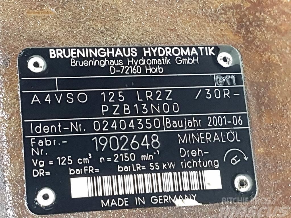 Brueninghaus Hydromatik A4VSO125LR2Z/30R-R902404350-Drive pump/Fahrpumpe Hidraulika