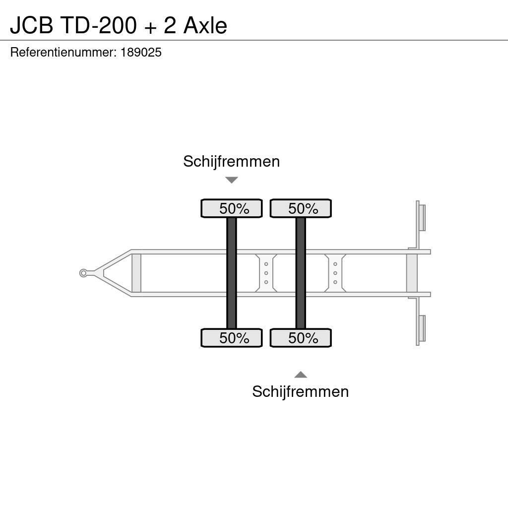 JCB TD-200 + 2 Axle Tovarne prikolice sa ciradom