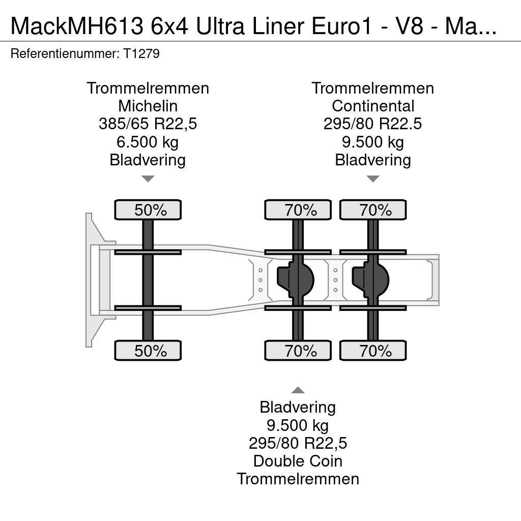 Mack MH613 6x4 Ultra Liner Euro1 - V8 - Manual - PTO - Tegljači