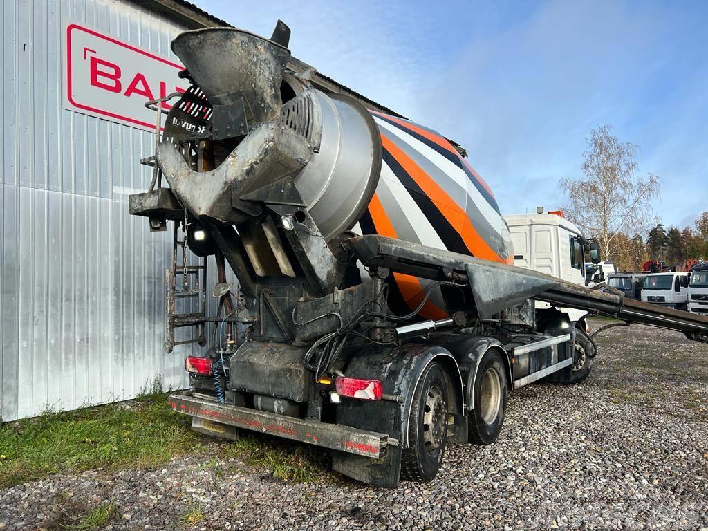 MAN TGM 26.340, 6x2 MIXER + 9m PIPE Kamioni mešalice za beton