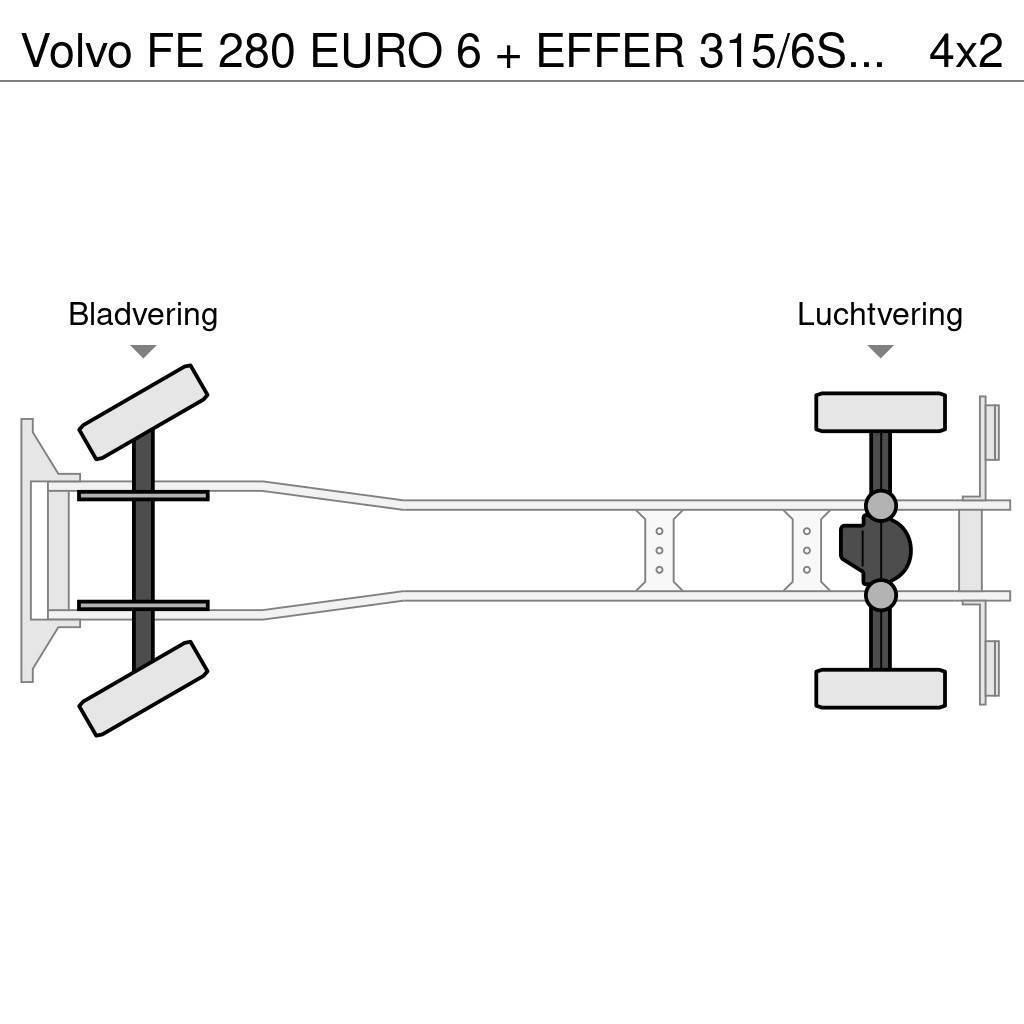 Volvo FE 280 EURO 6 + EFFER 315/6S + JIB 4S / LIER / WIN Polovne dizalice za sve terene