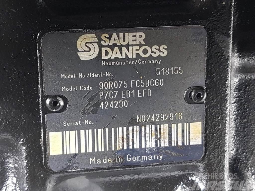 Sauer Danfoss 90R075FC5BC60P7C7-518155-Drive pump/Fahrpumpe/Pomp Hidraulika