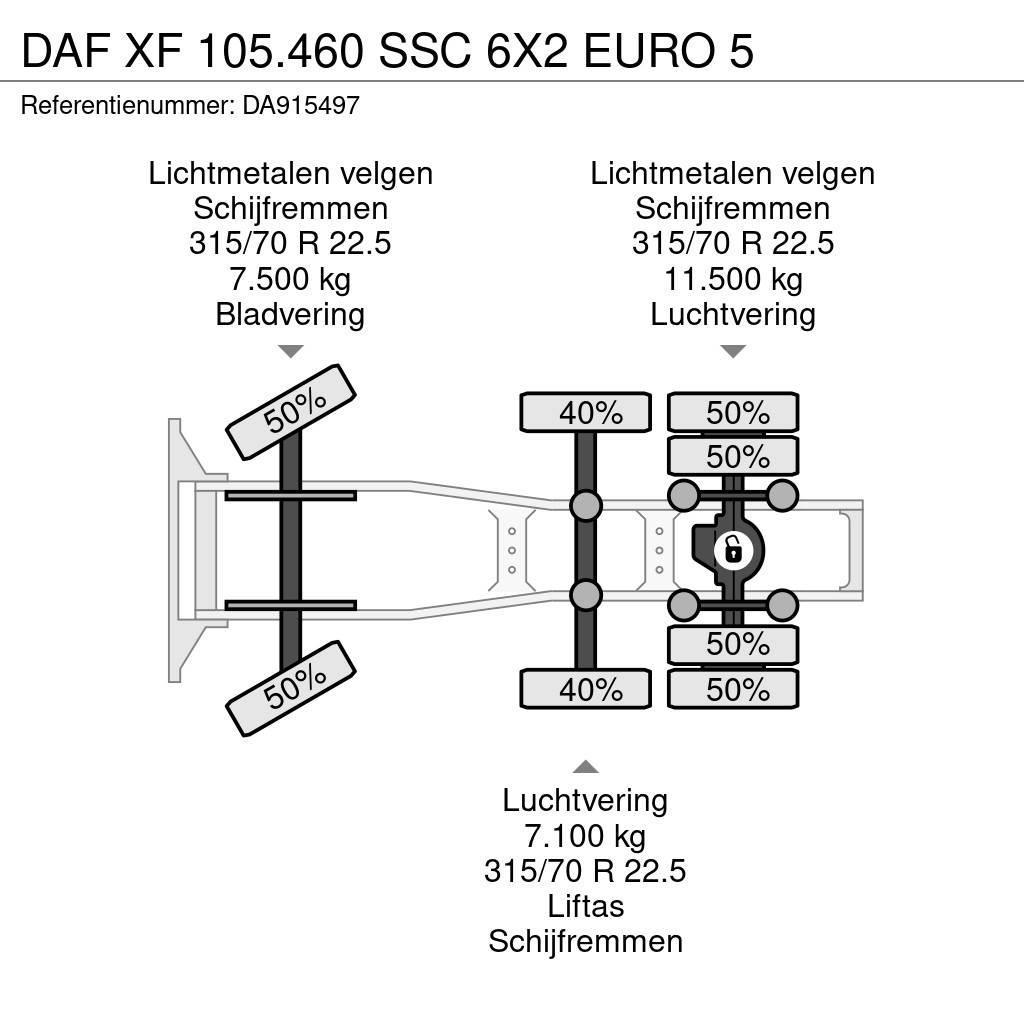 DAF XF 105.460 SSC 6X2 EURO 5 Tegljači