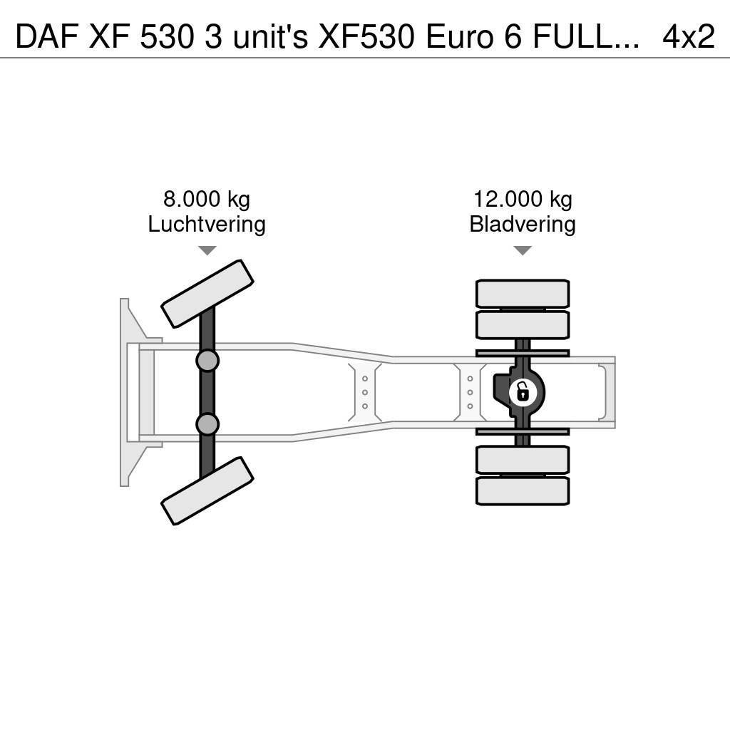 DAF XF 530 3 unit's XF530 Euro 6 FULL-SPOILER ZF-Intar Tegljači