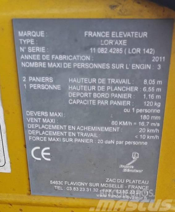 France Elevateur LOR `AXE Ostali kranovi i platforme