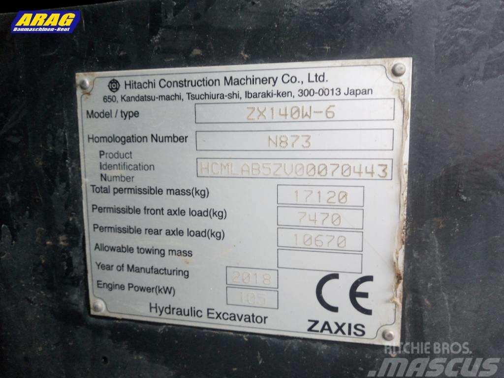 Hitachi ZX 140 W-6 Bageri točkaši