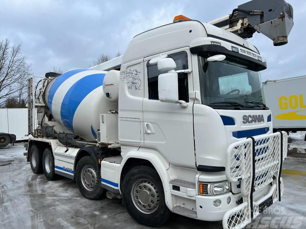 Scania G490LB8X4HNB EURO6, 8m*+HYDRAULIC PIPE 16.5m Kamioni mešalice za beton