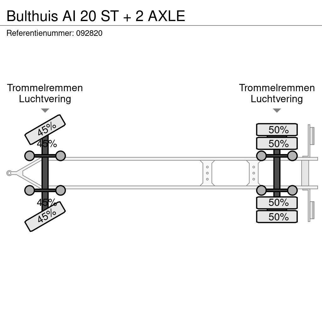 Bulthuis AI 20 ST + 2 AXLE Kontejnerske prikolice