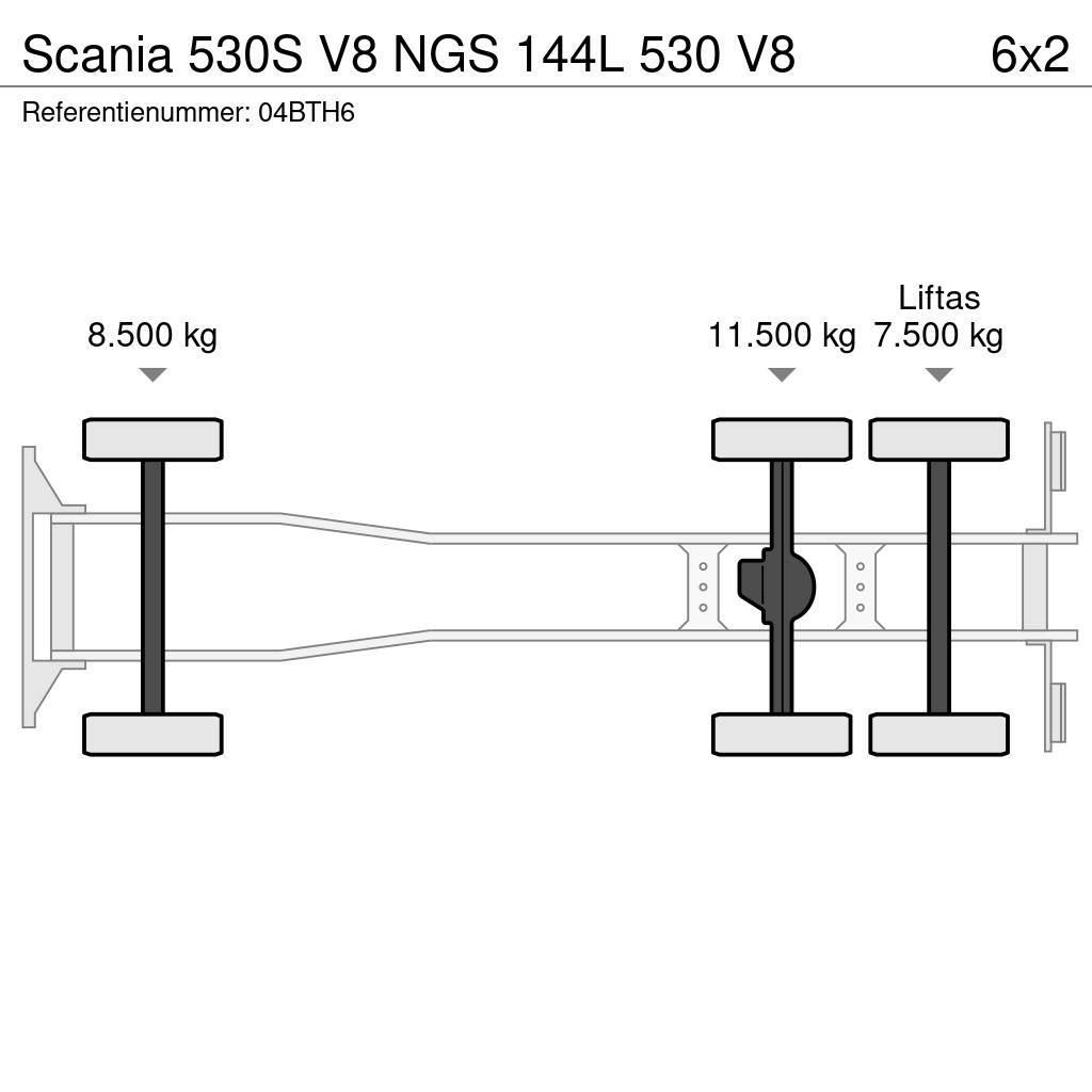 Scania 530S V8 NGS 144L 530 V8 Sanduk kamioni