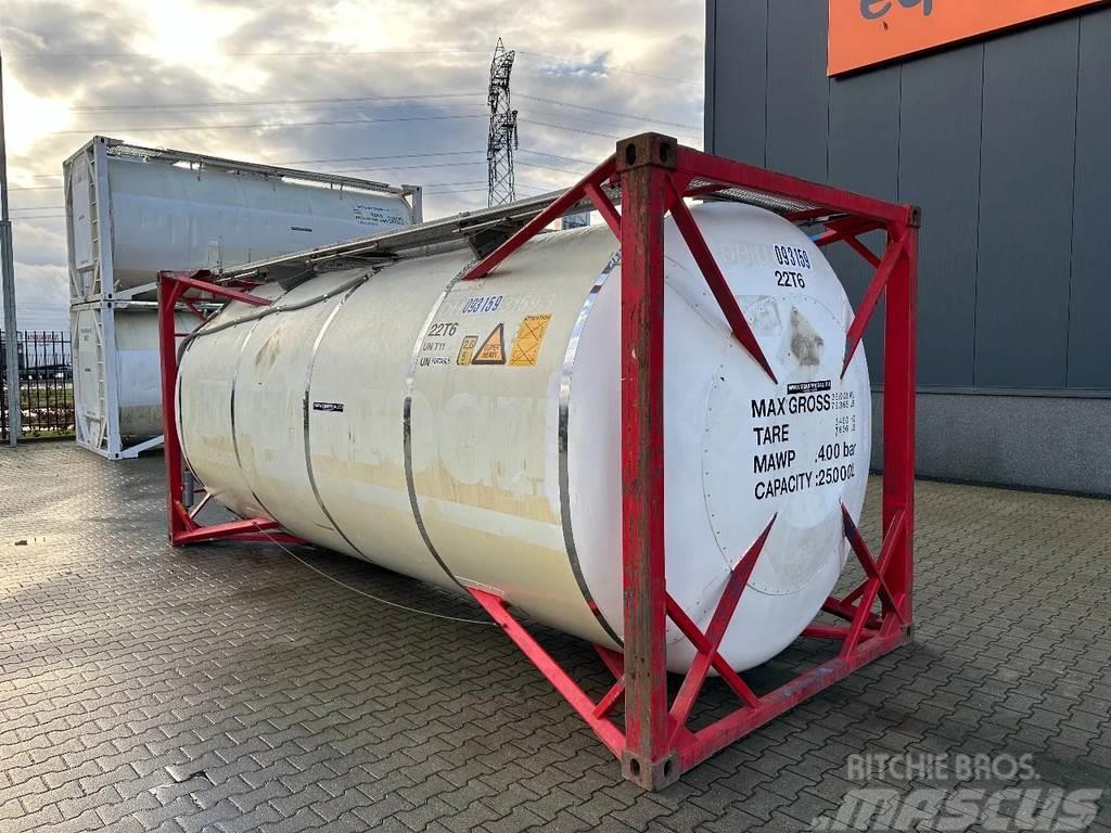 CIMC ISO 20FT 24.920L tankcontainer, UN Portable, T11, Cisterne za gorivo