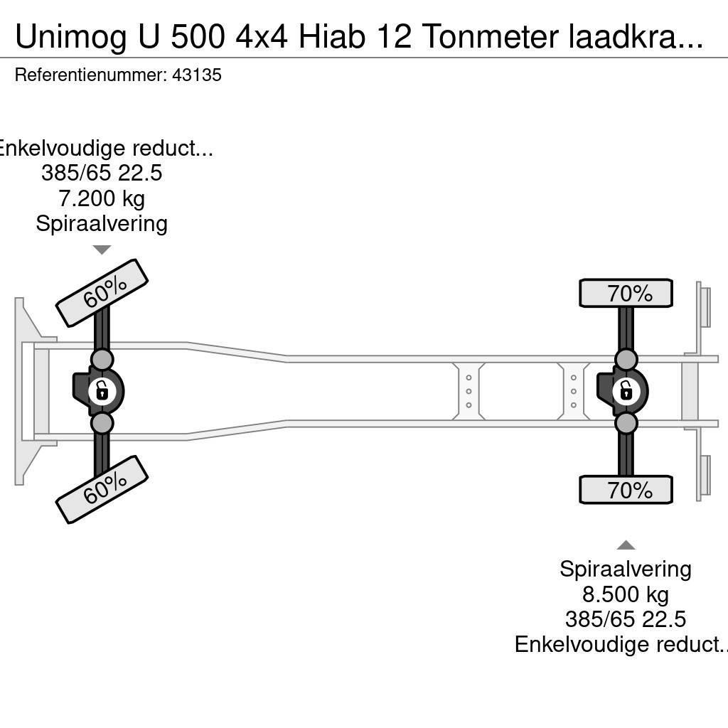 Unimog U 500 4x4 Hiab 12 Tonmeter laadkraan (bouwjaar 200 Polovne dizalice za sve terene