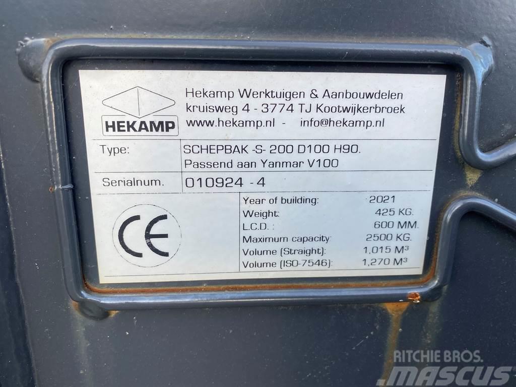 Terex Schaeff Ø50MM-Hekamp SCHEPBAK-S-200 D100 H90-Bucket Kašike / Korpe