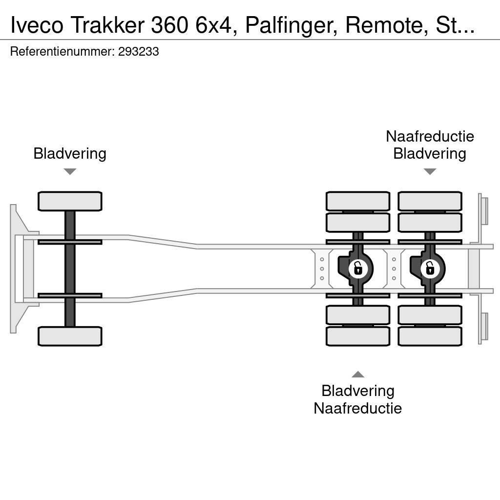 Iveco Trakker 360 6x4, Palfinger, Remote, Steel suspensi Kamioni sa otvorenim sandukom