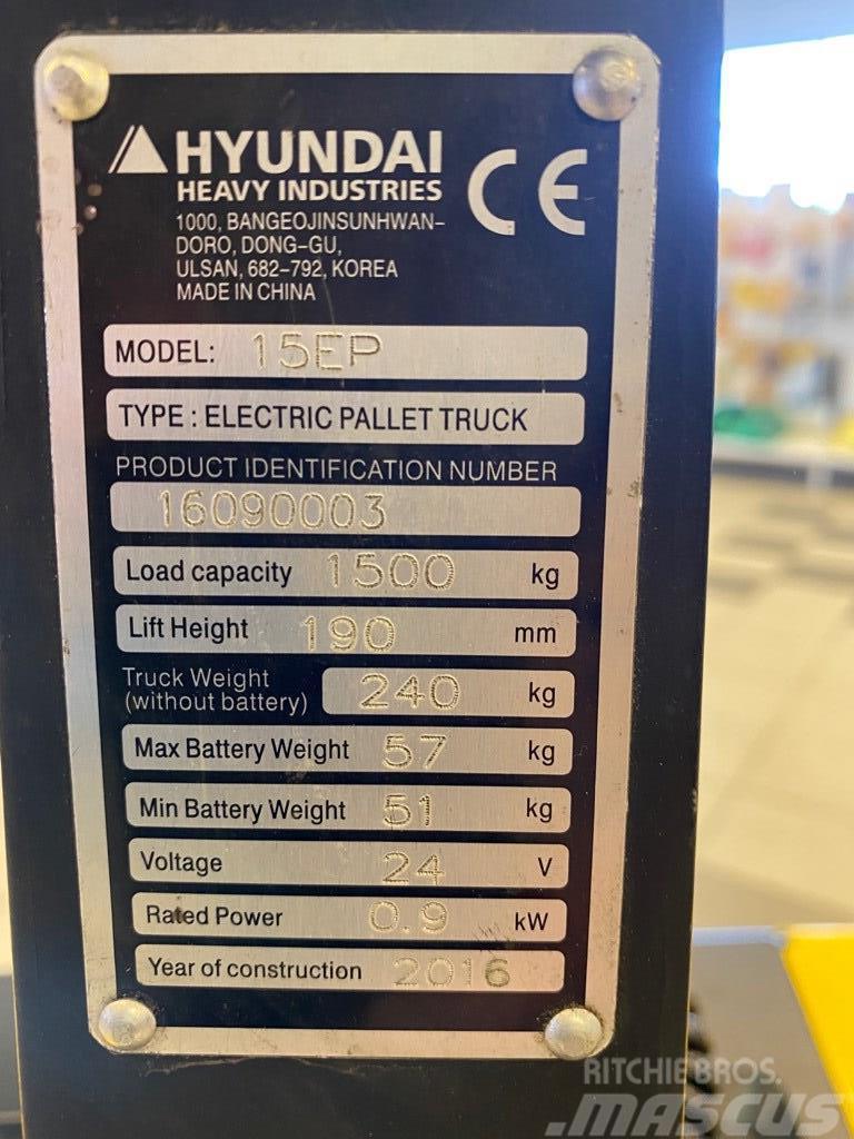 Hyundai 15EP Nisko podizni električni viljuškar