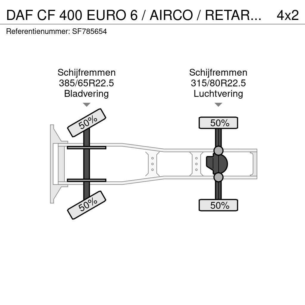 DAF CF 400 EURO 6 / AIRCO / RETARDER Tegljači