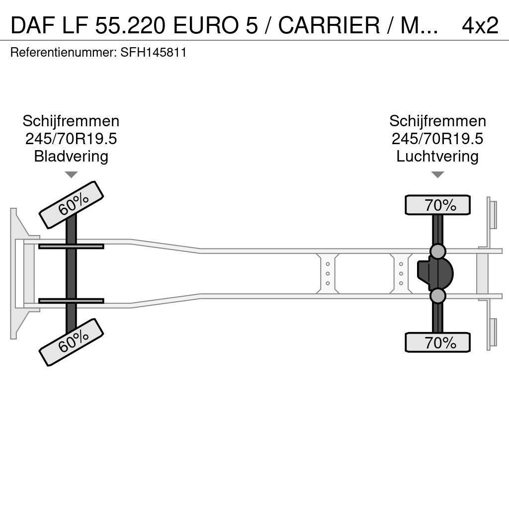 DAF LF 55.220 EURO 5 / CARRIER / MULTITEMPERATUUR / DH Kamioni hladnjače