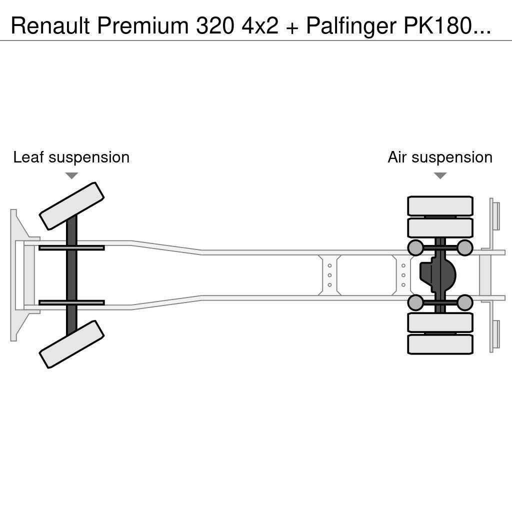 Renault Premium 320 4x2 + Palfinger PK18002-EH C (Year 201 Rol kiper kamioni sa kukom za podizanje tereta