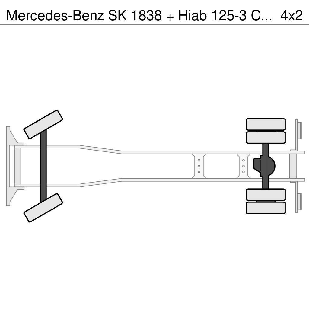 Mercedes-Benz SK 1838 + Hiab 125-3 Crane Polovne dizalice za sve terene